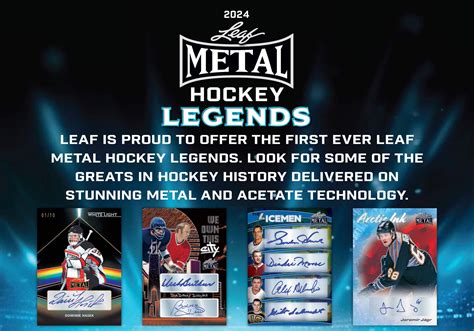 2024 leaf metal hockey legends box|2024 leaf metal hockey checklist.